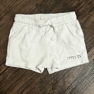 Zara baby boy white shorts size 9-12 months